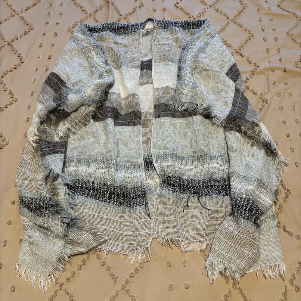 Striped Gray Women's Sweater